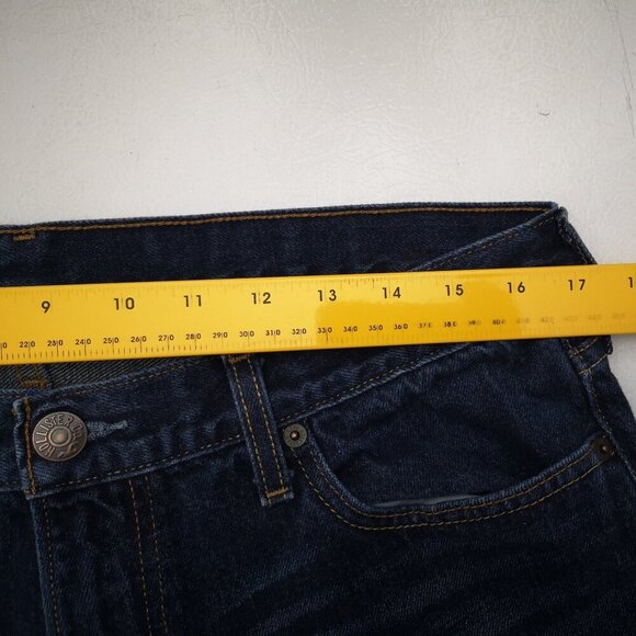 Hollister Men's Size 34/32 Dark Wash Straight Legs Blue Jeans - Picture 13 of 15
